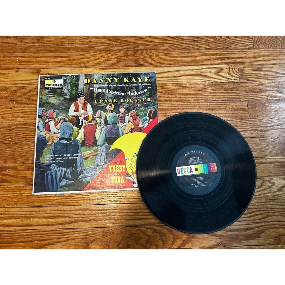 Danny Kaye HANS CHRISTIAN ANDERSEN LP Vinyl Record Vintage Decca Tubby Tuba